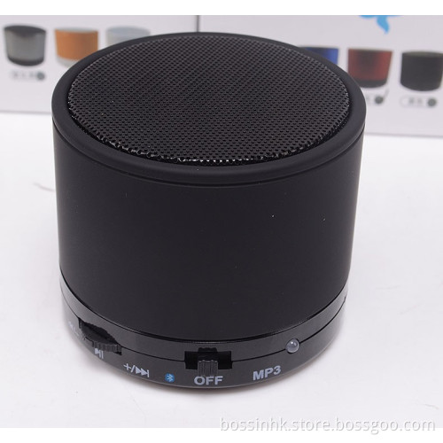 Mini Metal Cylinder Bluetooth S10 Speaker with TF MP3 (Bn-116)